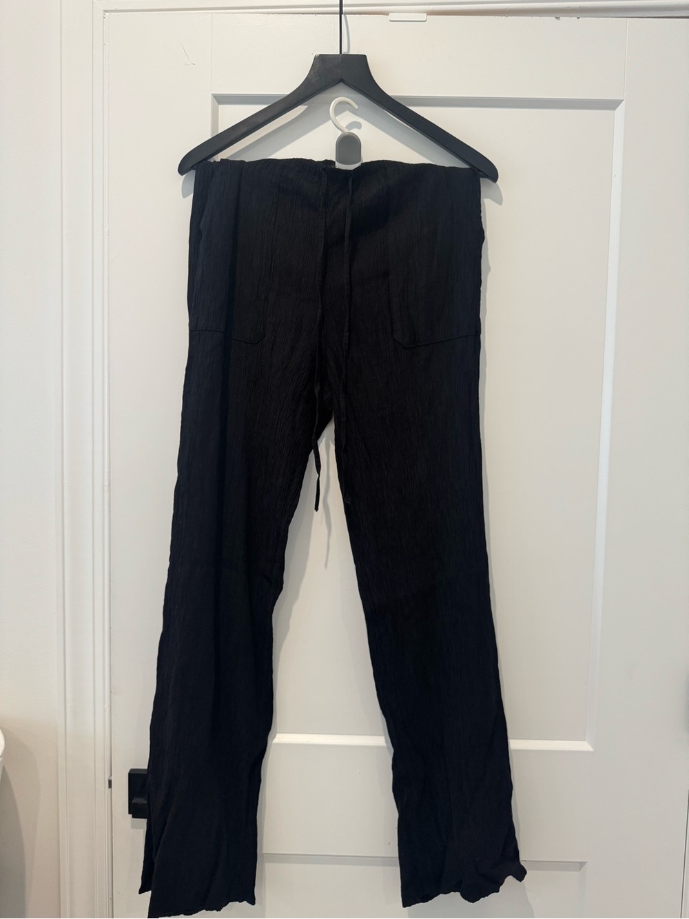 Zara Black Straight-Leg Women's Pants